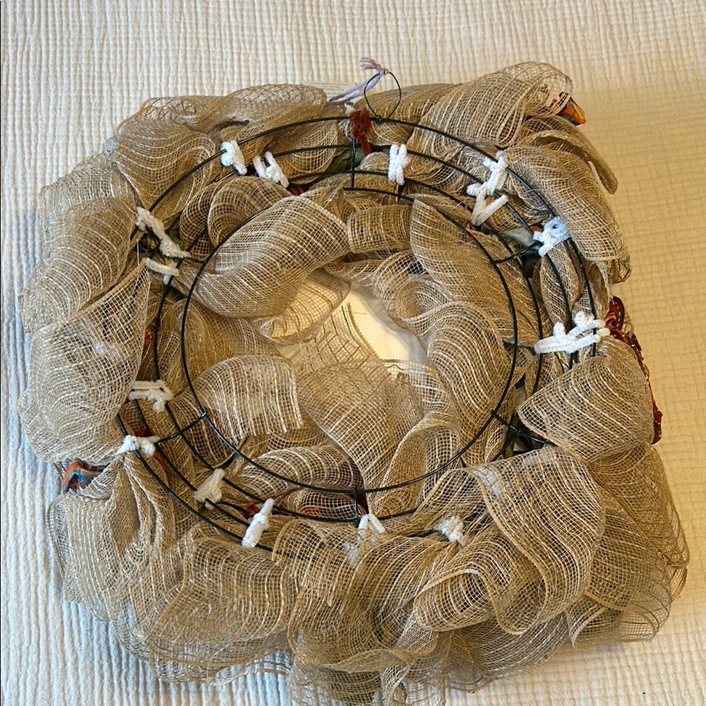 Thanksgiving Ribbon Wreath - Picture 2 of 6